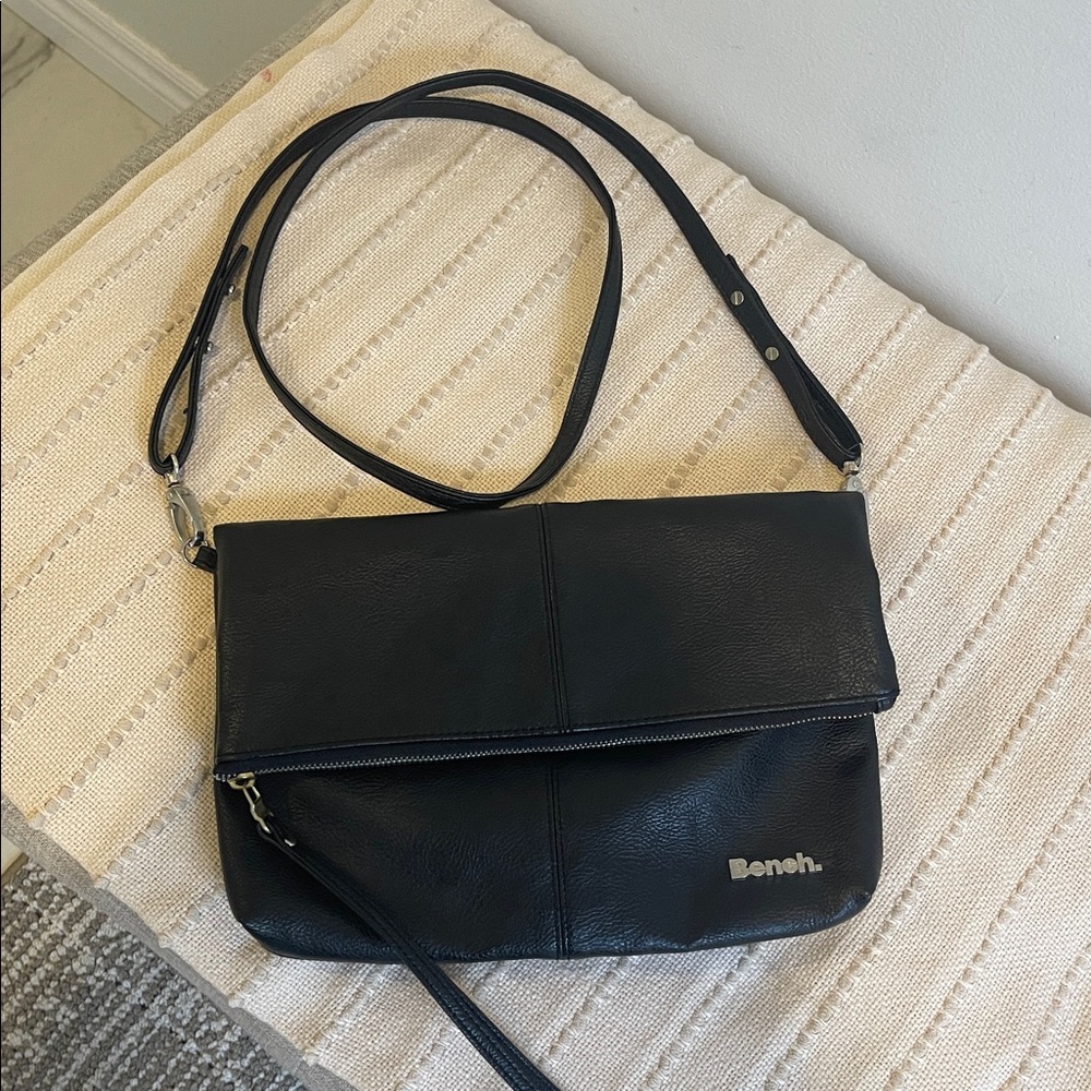 Bench Black Leather Crossbody Bag